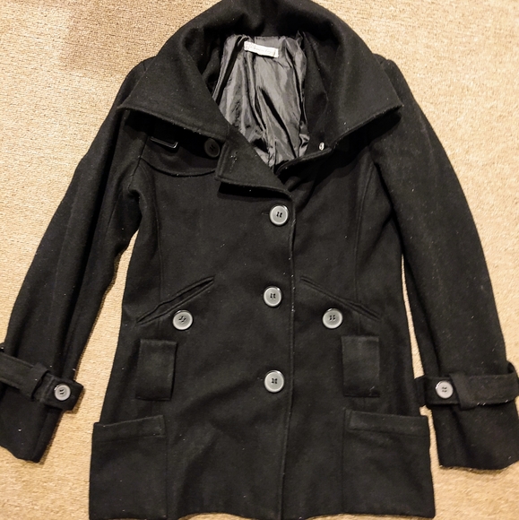 COPY - - Black Peacoat - Picture 1 of 7